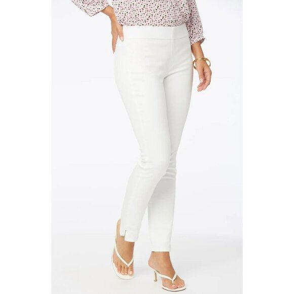 NOT YOUR DAUGHTERS JEANS WHITE ALINA PULL ON ANKLE SIZE 14 - Picture 2 of 11